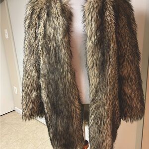 MICHAEL KORS FAKE FUR CHUBBY COAT